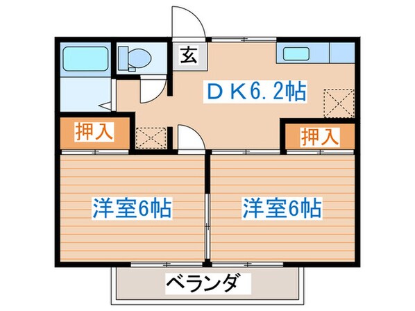 ネイビ－都石の物件間取画像